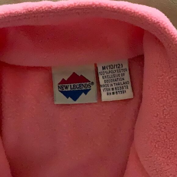 New Legends Pink Fleece Vest - Picture 4 of 4